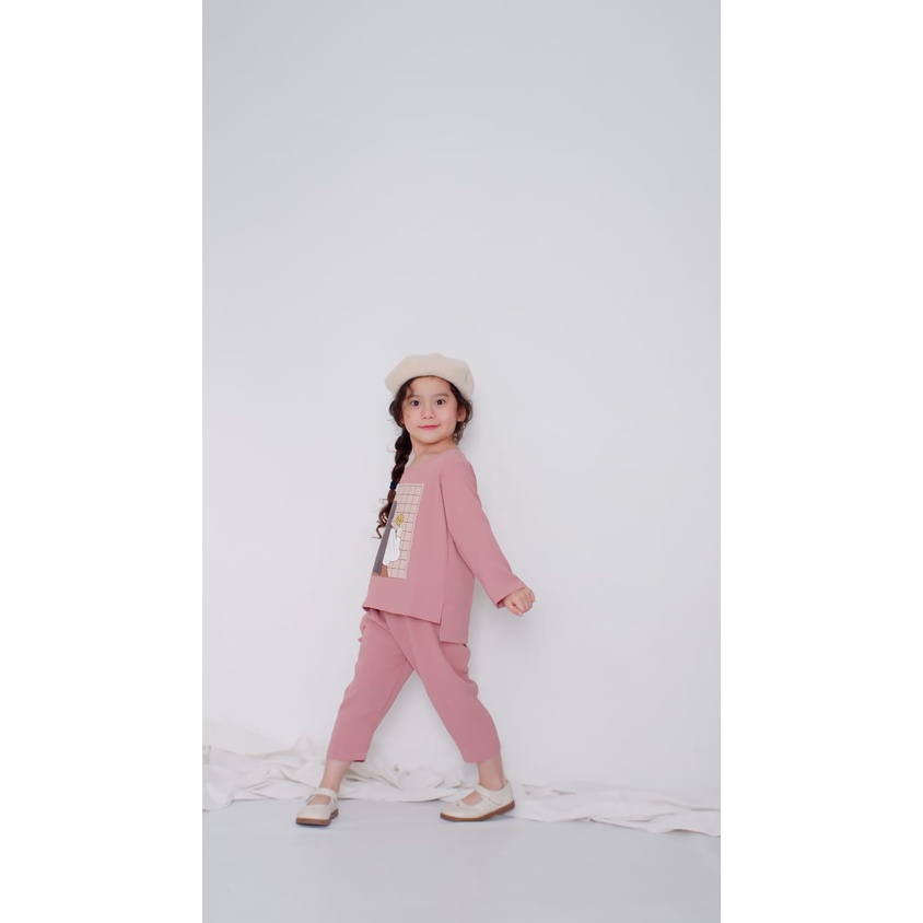 KALILA - GOLDISH Setelan Baju Anak perempuan umur 2 tahun - 8 tahun | Set Anak Cewek Bahan Katun