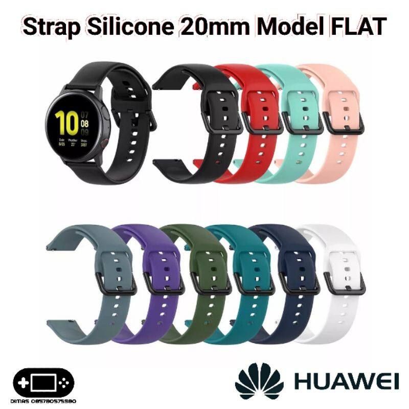 Strap Huawei Watch GT 3 42mm GT 2 GT3 GT2 42 mm Tali Soft Silicone Rubber Silikon