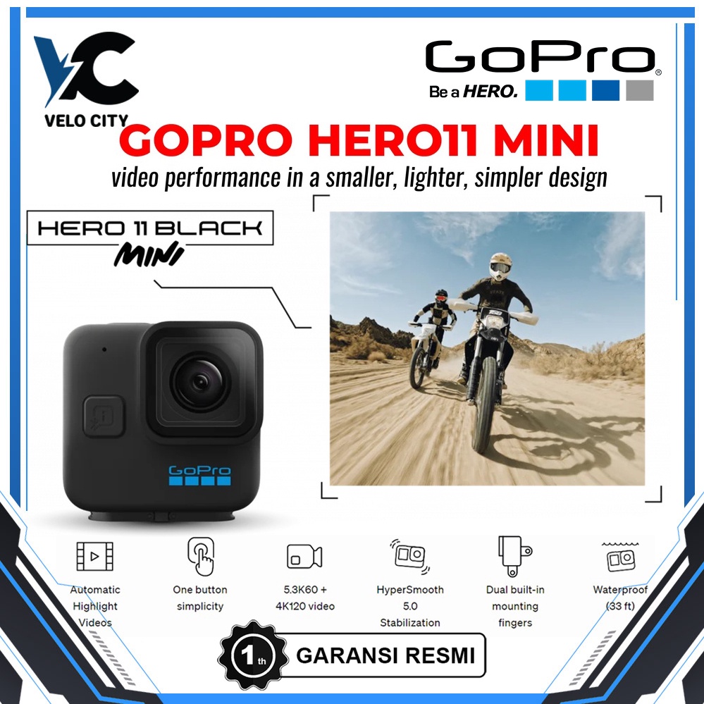 GoPro Hero 11 Black Mini / GoPro Hero11 Black Mini - Garansi Resmi