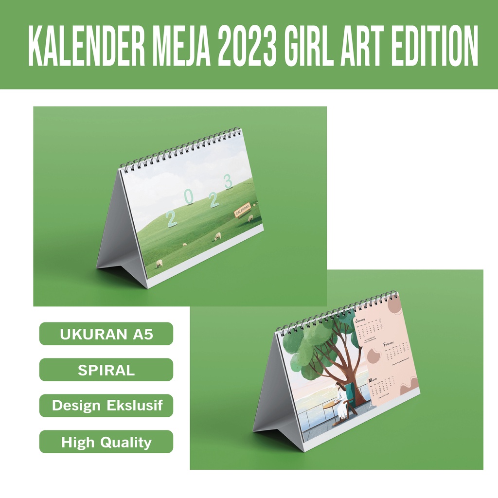 

KALENDER MEJA / DESK CALENDAR 2023 GIRL ART EDITION