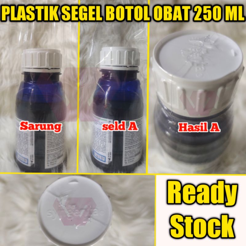 

plastik segel botol obat 250 ml diameter 6 cm