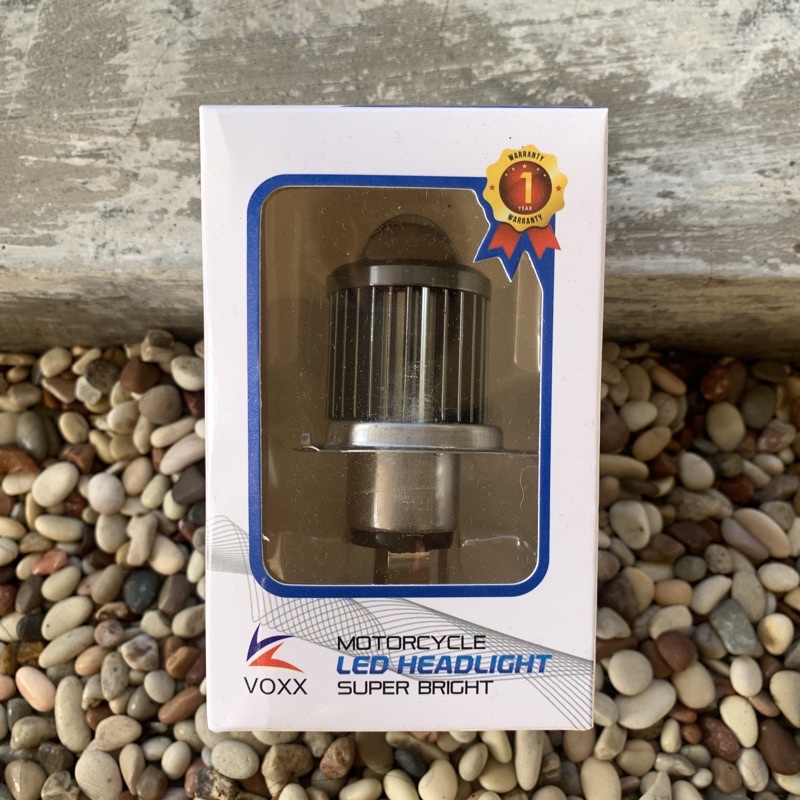 LED Laser Voxx H4 Motor/Mobil Hi-Lo 12W+12W Lensa AC DC 24W 2 Warna 1800LM