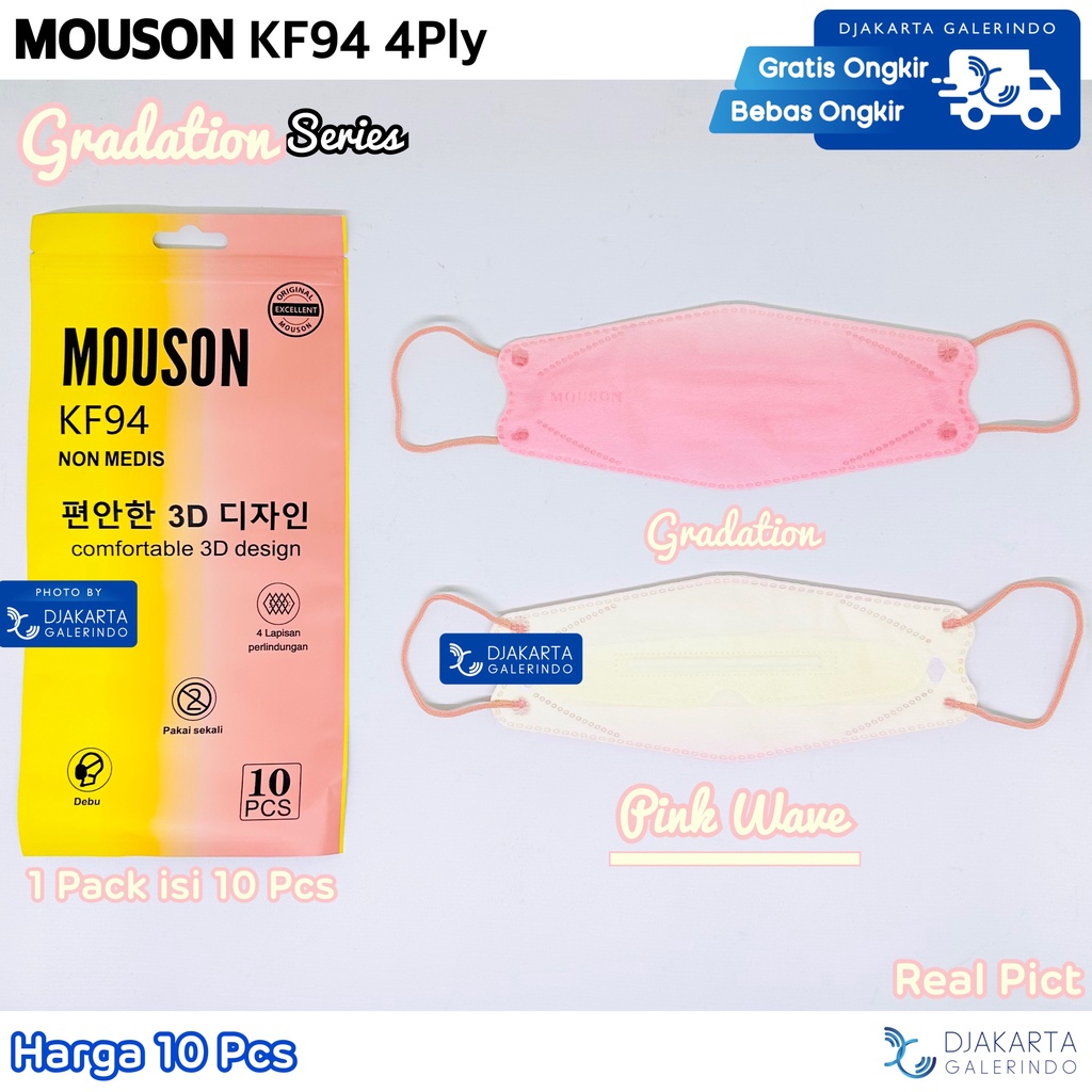 Masker KF94 4Ply Mouson Motif Korea 4D Fashion Series Original