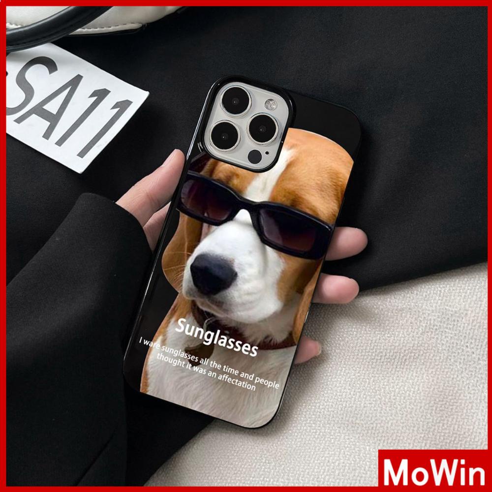 For iPhone 14 Pro max iPhone Case Black Soft Case TPU Candy Case Shockproof Big Hole Protection Camera handsome Dog Compatible For iPhone 13 Pro max 12 Pro Max 11 xr xs 7Plus 7 8