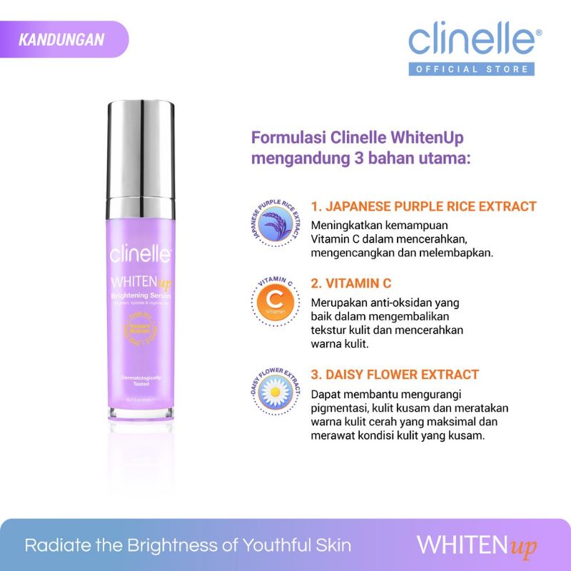 ☘️Yuri Kosmetik☘️ clinelle whiten up brightening serum