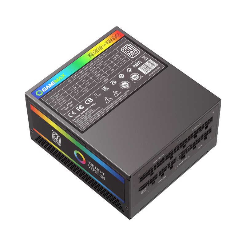 Gamemax PSU 1300W RGB 80+ Plus Platinum Full Modular ATX
