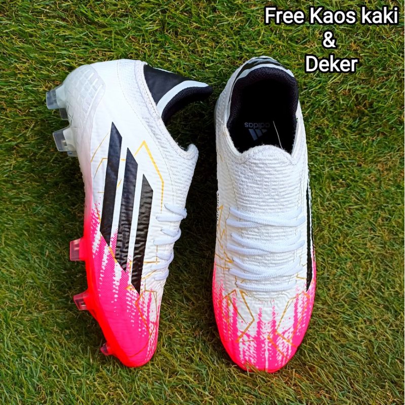 SEPATU SEPAK BOLA ADIZERO PRIA TERBARU FREE KAOS KAKI DAN DEKER