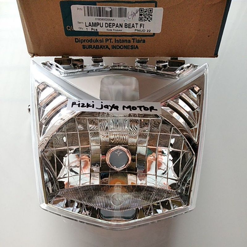 Lampu depan reflektor beat fi 2013-2016 merek WIN