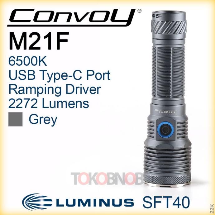 Convoy M21F Luminus SFT40 Ramping Driver Flashlight - Senter LED
