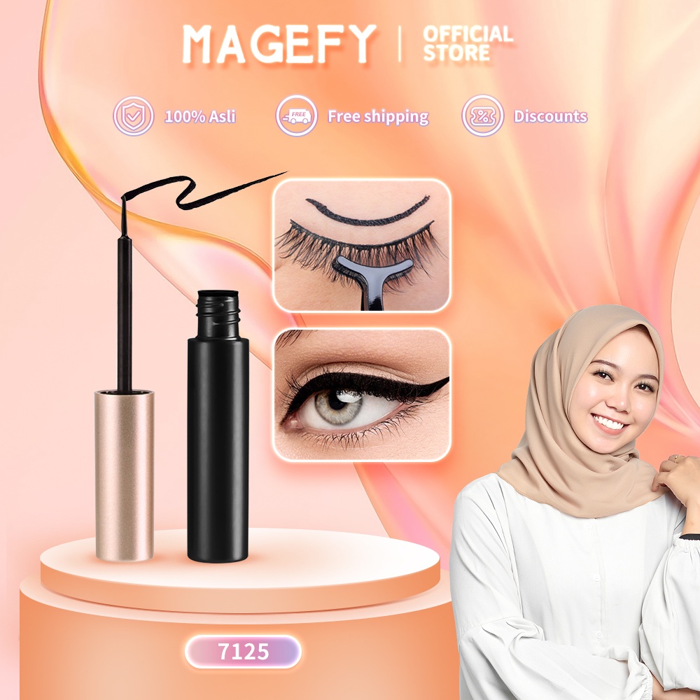 MAGEFY Liquid Magnetic Eyeliner Eyelashes Waterproof Pemasangan Bulu Mata Magnet Cair Anti Tahan Air 7125