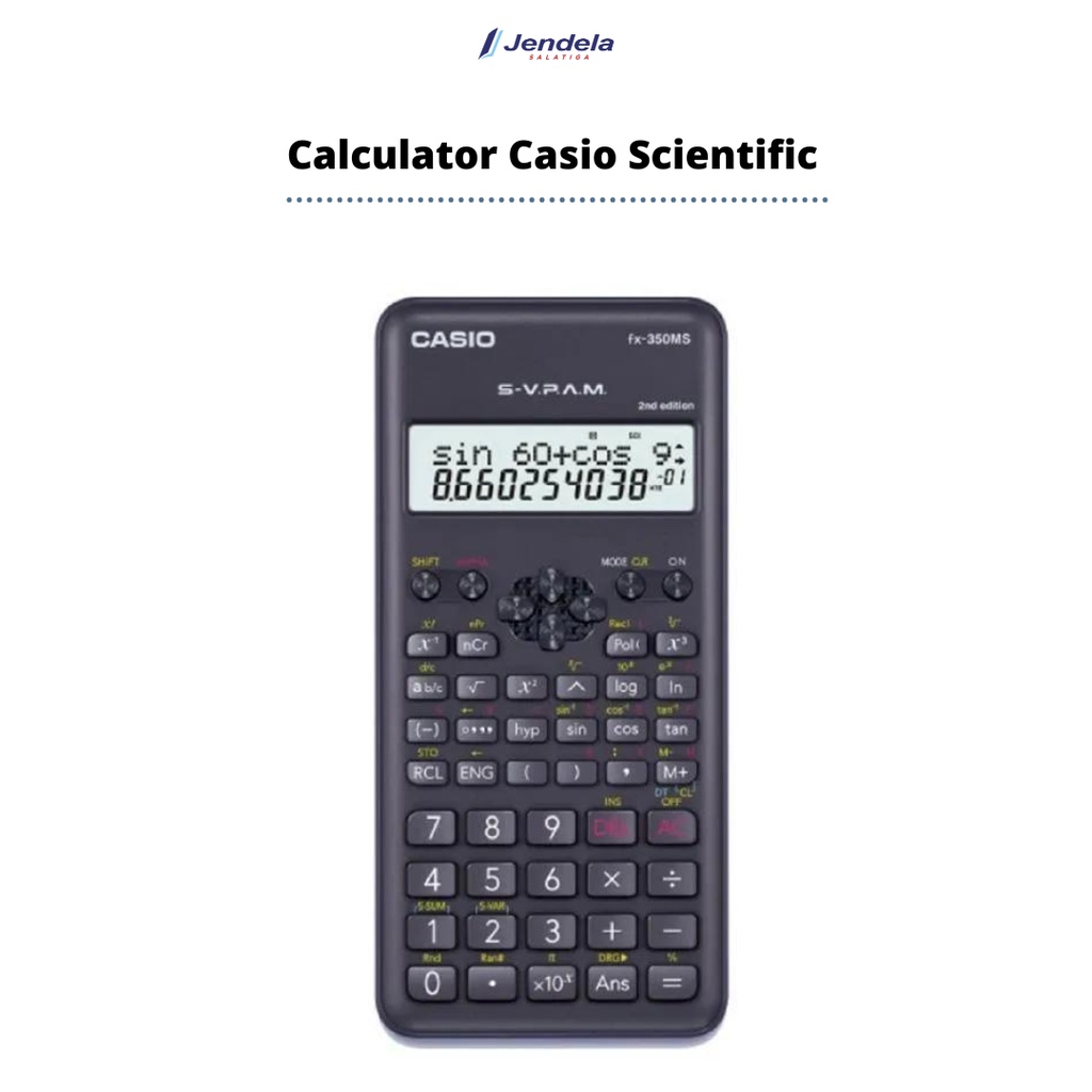 Jual Kalkulator Ilmiah Casio / Kalkulator Scientific Casio FX-350MS ...