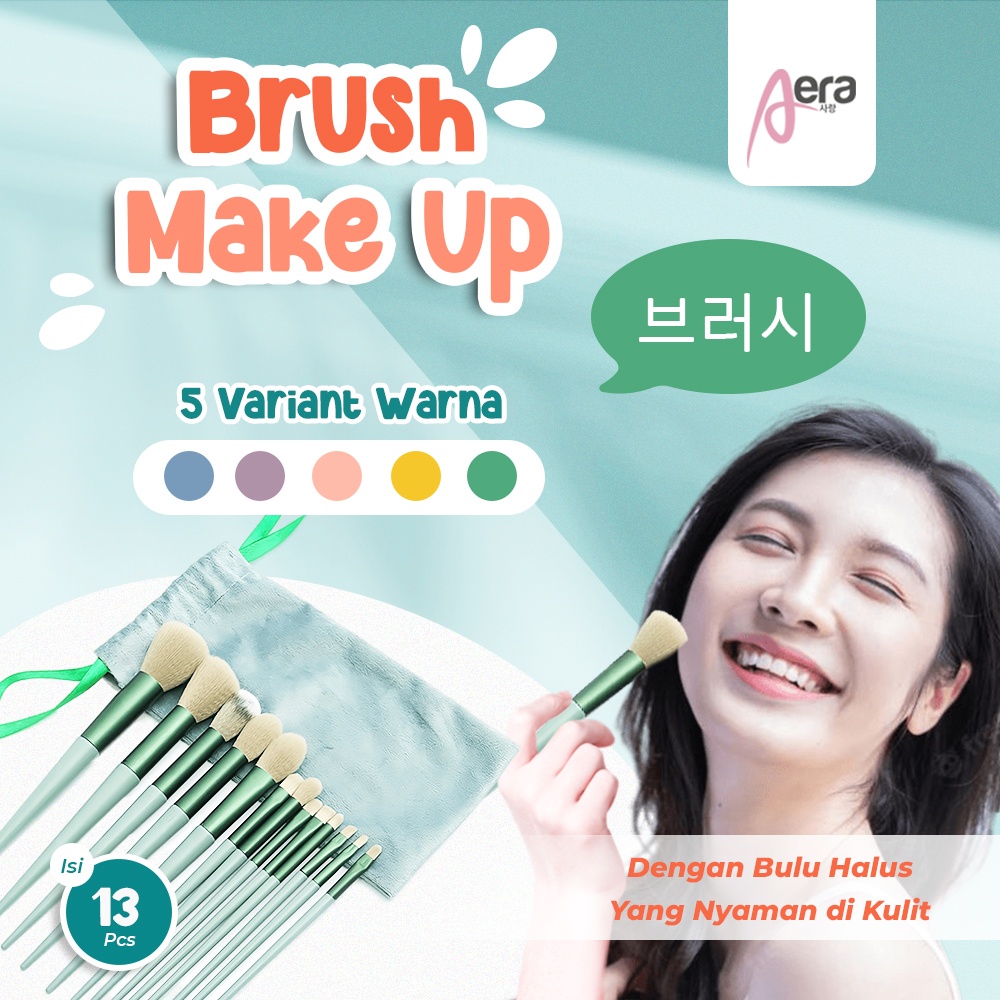 AERA Brush Make Up Kosmetik Brush Powder Foundation Brush Kuas Makeup