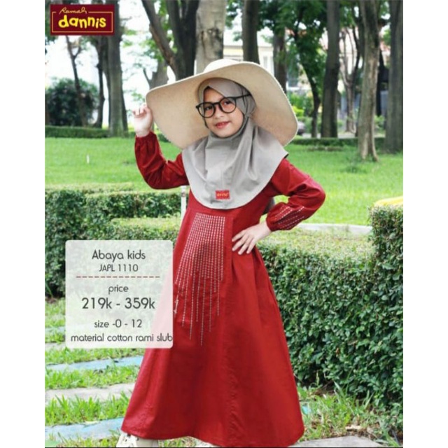 Sale 30% / JAPL1110 /dannis terbaru / sarimbit dannis / jubah anak / gamis anak / baju muslim anak s