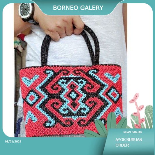 Tas Manik Motif Dayak