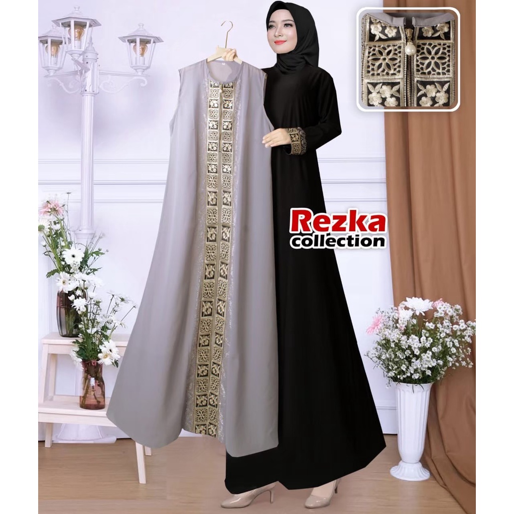 Jual Gamis Abaya Turkey 2 In 1 Rompi Pisah Gamis Abaya Turkey Warna