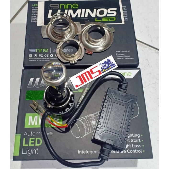 lampu led depan 9nine luminos led lensa AC/DC kipas h6 lampu depan LED super terang universal mio beat scoopy cbr150 soul gt115/125 vario110 vega jupiter z supra x125 blade mio sporty revo absolute ninja r dan ninja rr