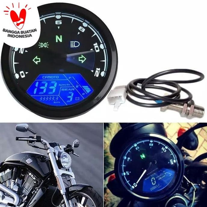 Tachometer Spedometer Odometer Digital Full Fitur Sepeda Motor