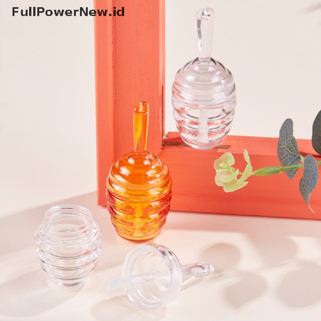 Power 9ML Honeycomb Lip Gloss Tube Bening Amber Wadah Lip Gloss Plastik ID Botol