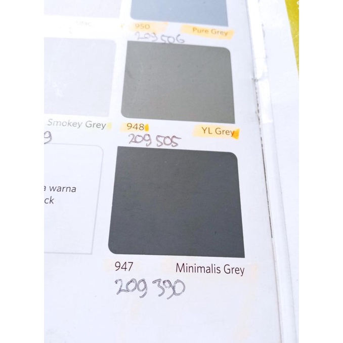 Cat Tembok 947 Minimalis Grey Abu Tua Vinilex 5 kg Interior Dinding citrab44
