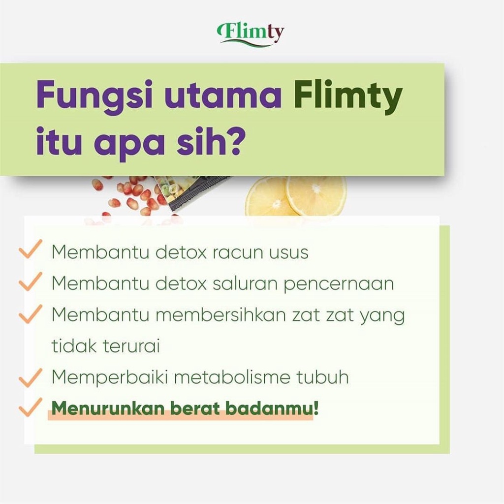 FLIMTY / FLIMEAL / FLIMBAR / FLIMEAL 100% ORIGINAL PELANGSING BPOM HALAL DETOX