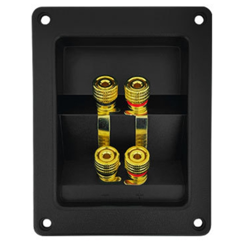 Zzz 4posisi Square Speaker Junction Box ABS Terminal Kabel Subwoofer Pasif