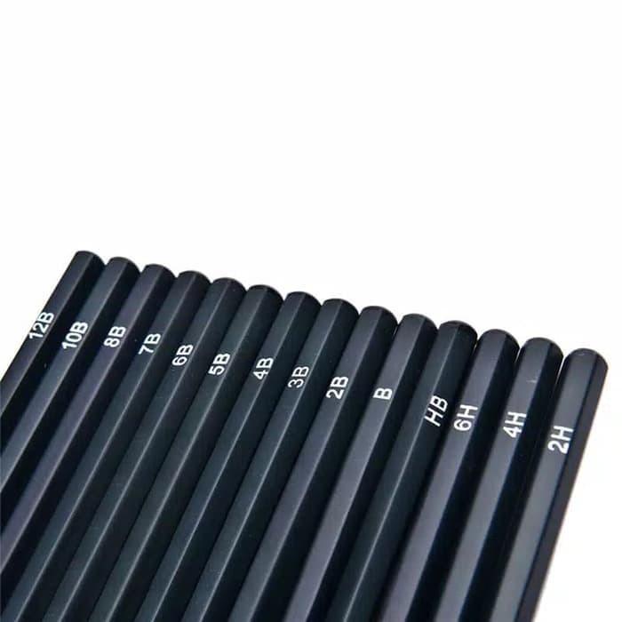 

pensil sketsa gambar menggambar 6H sampai 12B 1 set isi 14pcs ATK EBE2