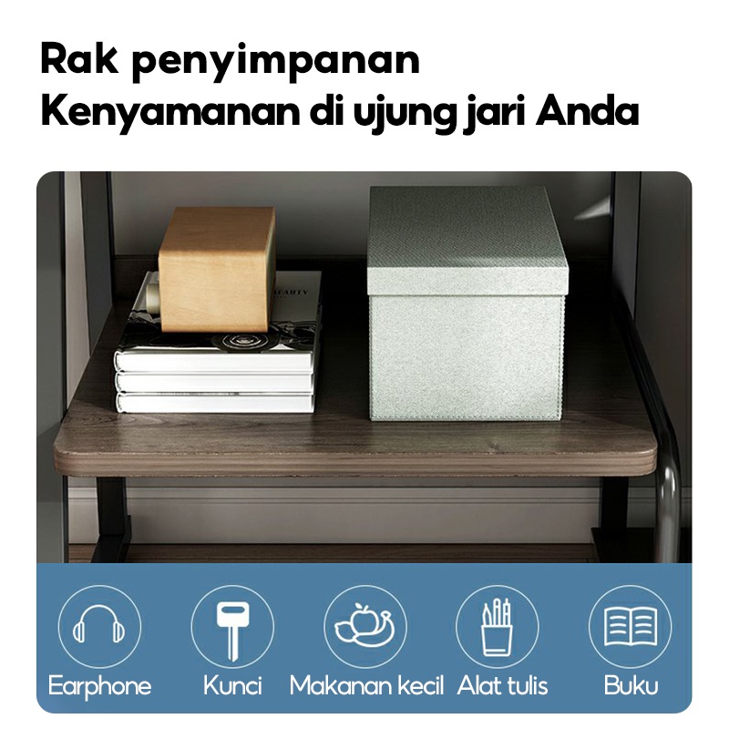 KUCA Meja Komputer Meja Desktop Rumah Meja Tulis Sederhana Meja Kerja Meja Belajar Multifungsi Meja Laptop [ Garansi lima tahun ]-3