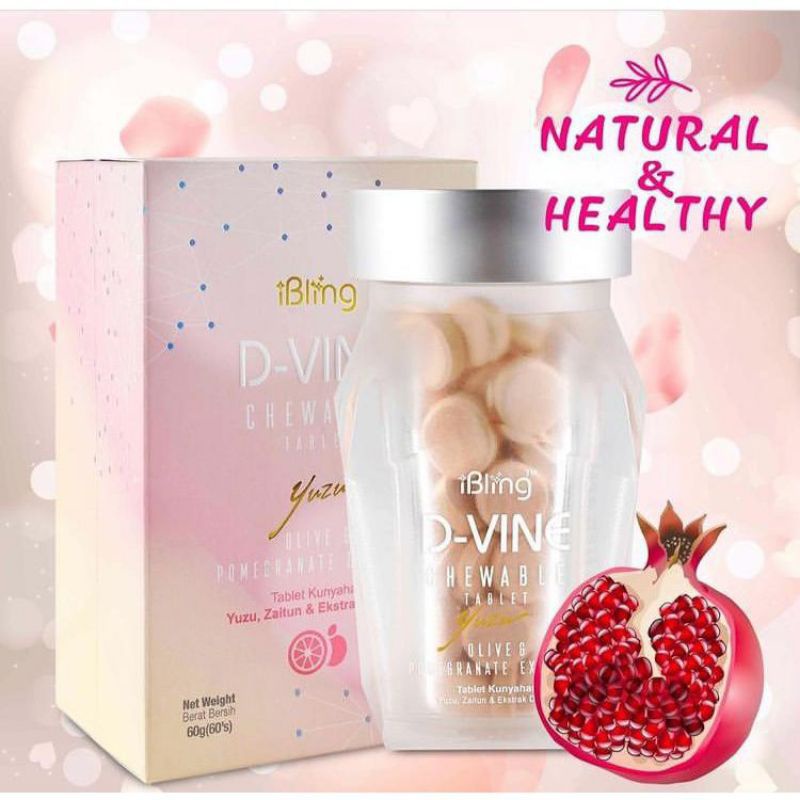 D Vine Collagen Isi 20 butir Original Candy -DVINE Collagen Pemutih Kulit Badan