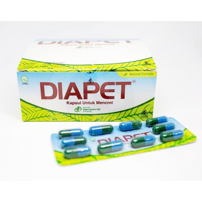 DIAPET OBAT DIARE STRIP ISI 10 KAPSUL