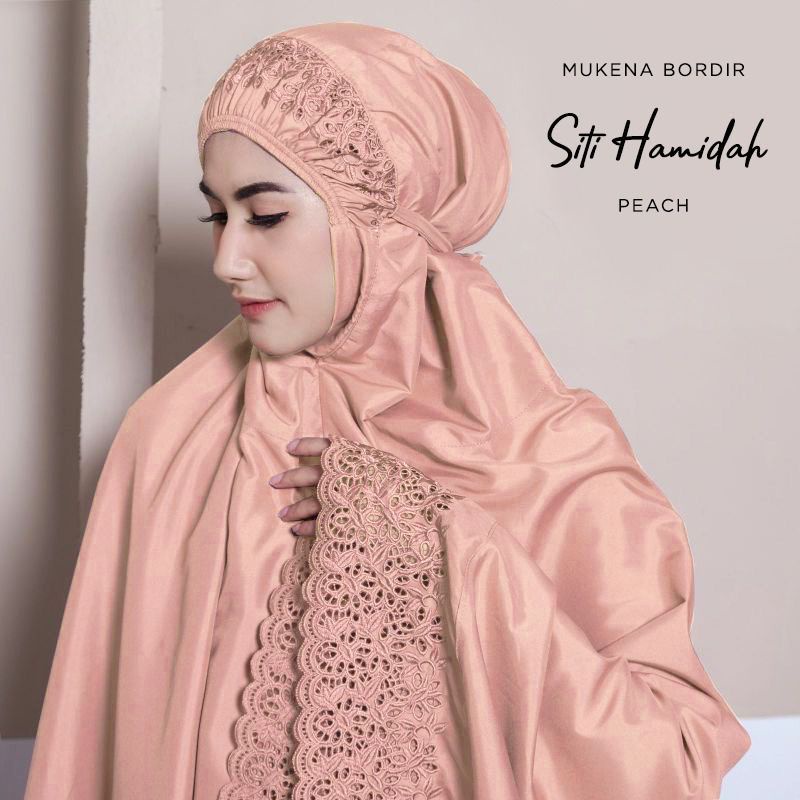 Mukena Dewasa Siti Khadijah Bordir Siti Hamdiah Katun Premium Murah