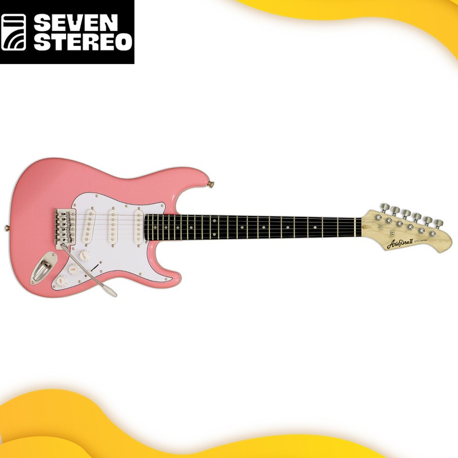 ARIA PRO STG MINI Stratocaster Model ARIAPRO STG-MINI Kawai Pink Strat