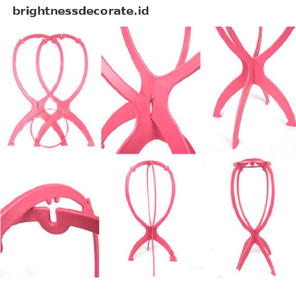[Birth] 1pc Ajustable Wig Stand Display Wig Head Kepala/Stand Portable Dudukan Wig Lipat [ID]