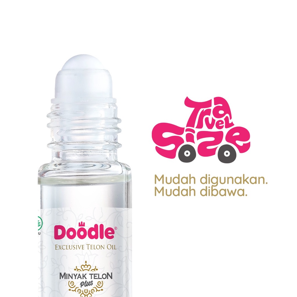 Doodle Minyak Telon Plus Roll On Travel Size 10 ml