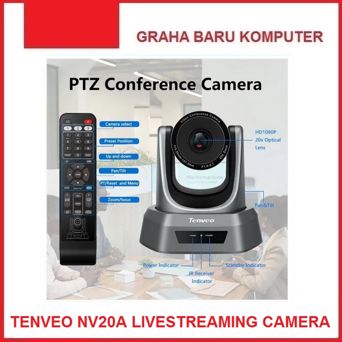 Tenveo NV20A 1080p PTZ Conference Camera 20X Zoom USB Camera