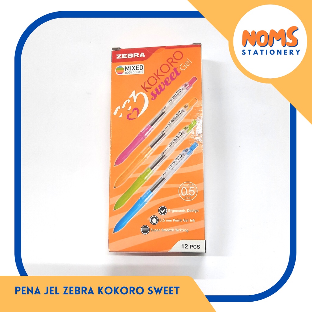 

Pulpen Zebra Kokoro Sweet Gel 0,5 mm