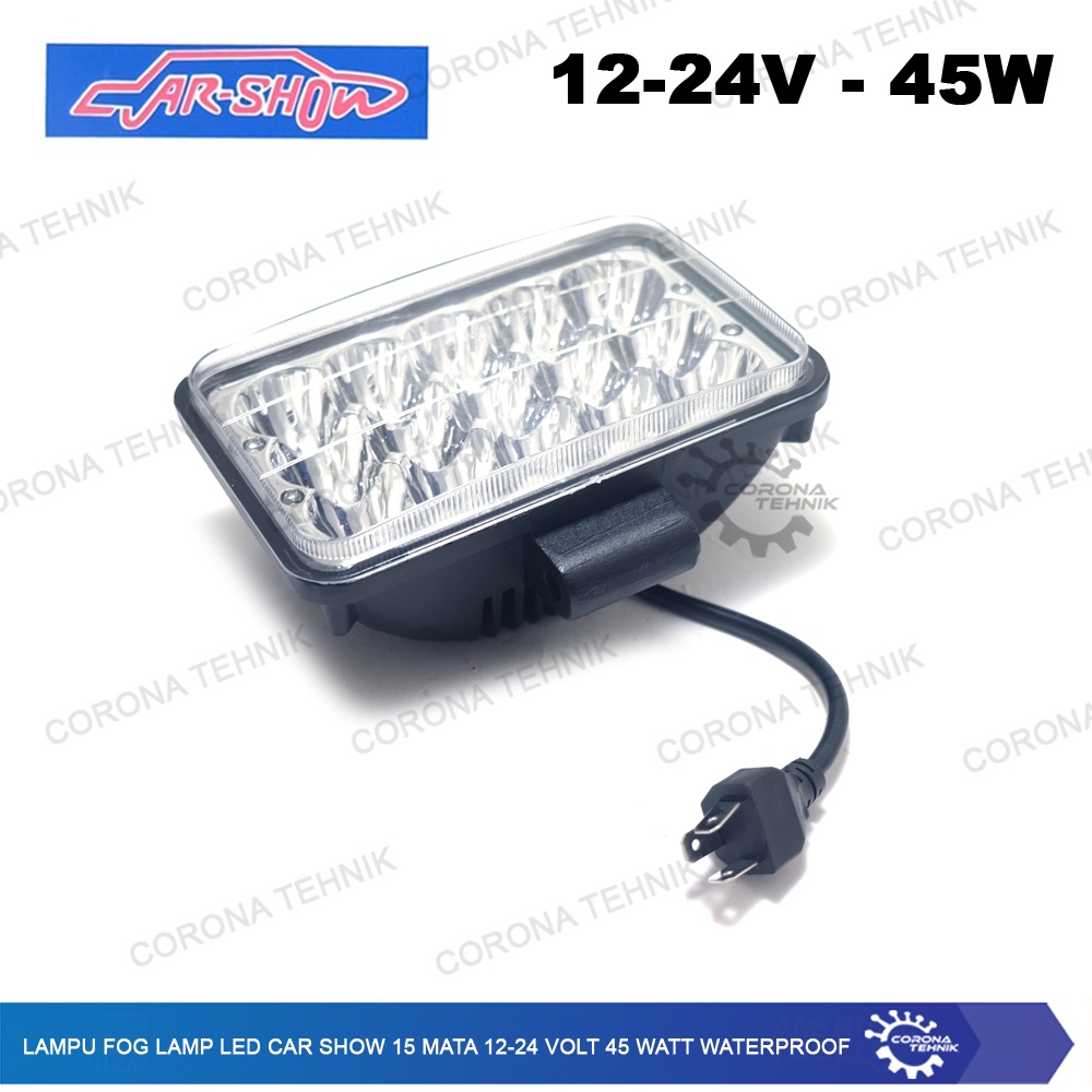 12-24 Volt 45 Watt Waterproof Lampu Fog Lamp Led Car Show 15 Mata