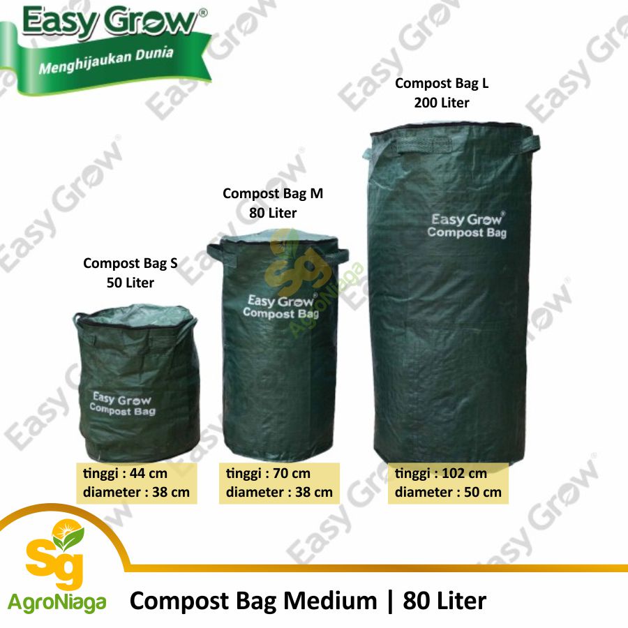 Compost Bag 80 Liter Hijau Easy Grow