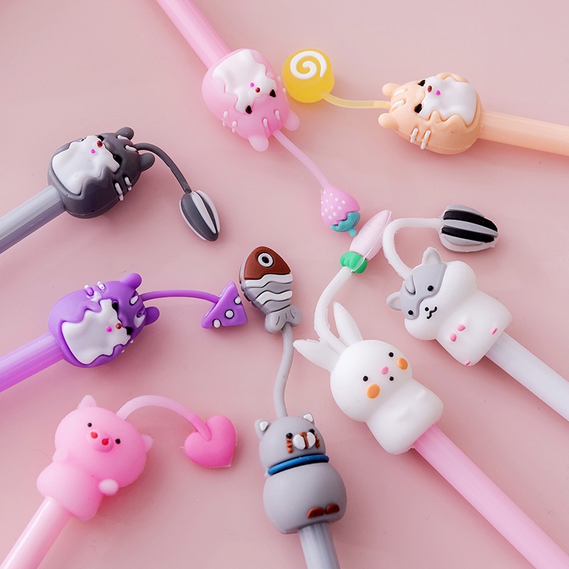 [MTOYS] Pulpen Gel Motif Karakter Lucu &amp; Imut Untuk Anak Murah Import Premium - JT0019