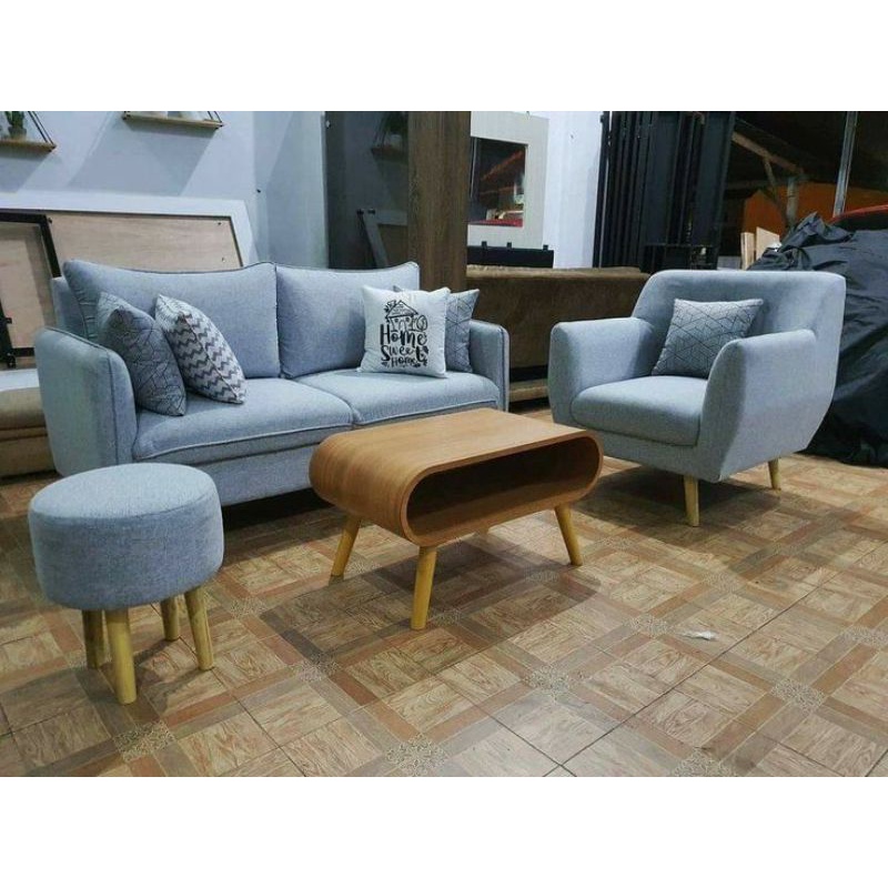 1 set Ruang tamu Sofa Jati Minimalis