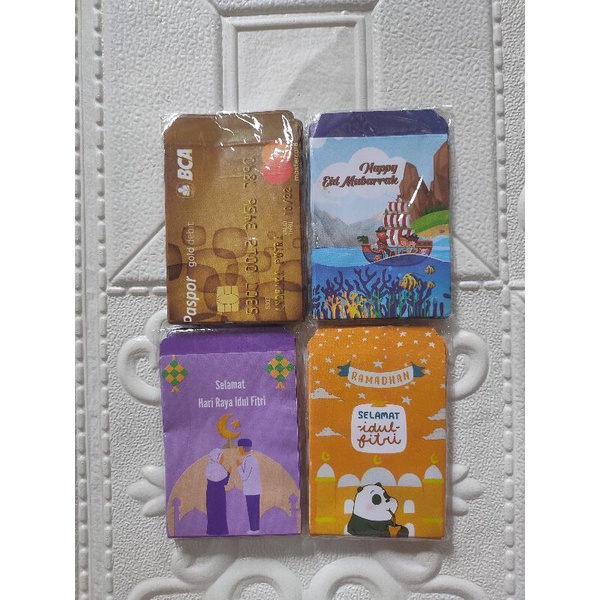 

(Jadian Isi 100 pak) Grosir Amplop Lebaran Mini Siap Jual Kartun Muslim Aestthethic