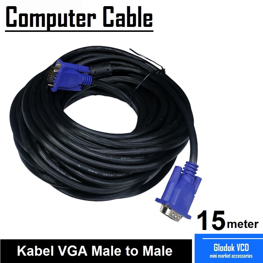 Kabel VGA Male to Male 15M