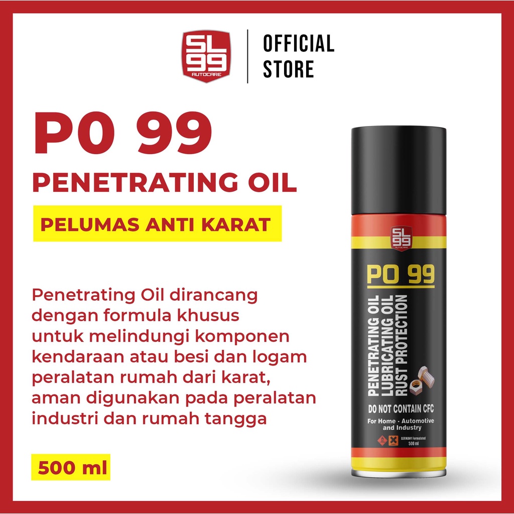 ZN SL99 Penetrating Oil Spray & Lubricant Pelumas Anti Karat Besi Logam 500ml