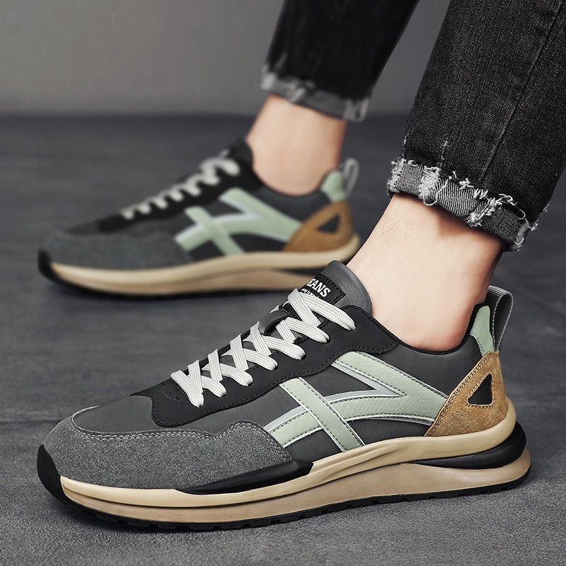 Sepatu Sneakers Pria Import 117277 Sepatu Casual Sporty Termurah Trendy Fashion Cowok Shoes Men's Olahraga Kerja Sekolah