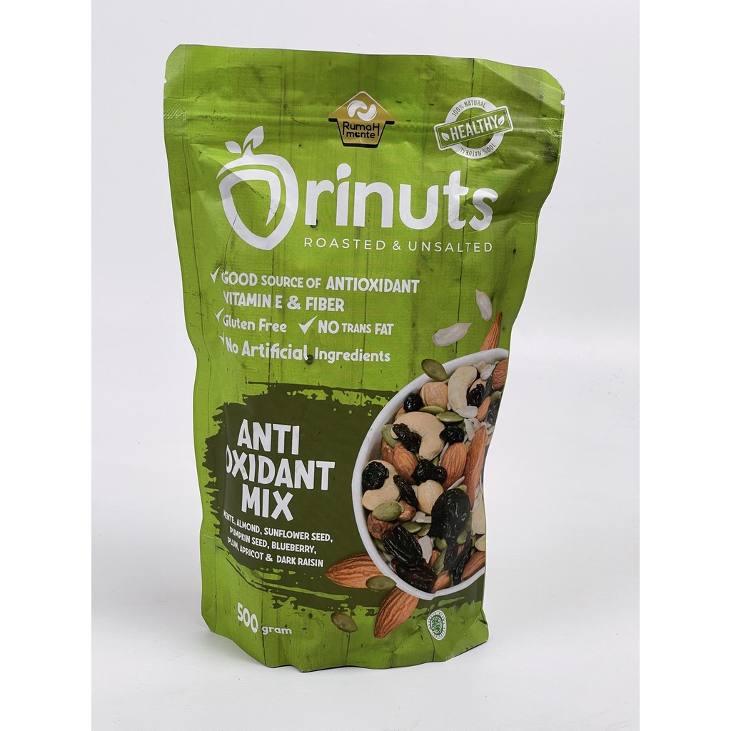 

ORINUTS ANTI OXIDANT MIX 500GR KACANG MEDE KACANG ALMOND SUNFLOWER PUMPKIN BLUEBERRY PLUM APRICOT DARK RAISIN (PREMIUM QUALITY CEMILAN DIET)