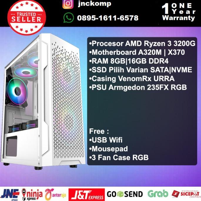 Komputer CPU AMD Ryzen 3 3200G Ram 16GB SSD 512GB For Office / Desain