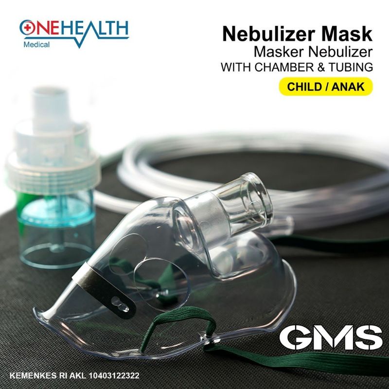 Nebulizer Mask Anak / Bayi Gea / Onehealth / Masker Uap / Masker Nebulizer