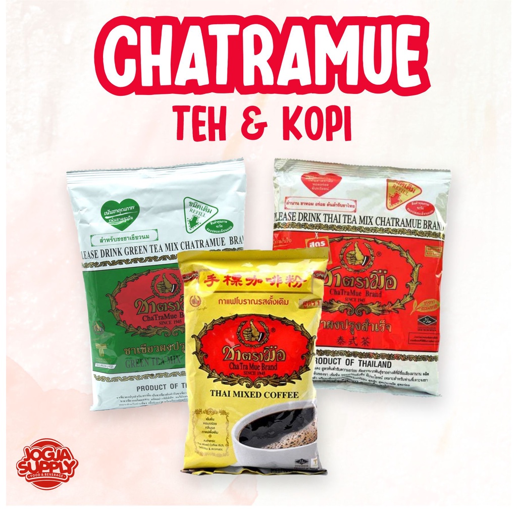 

Jogja Supply - Thai Tea Original CHATRAMUE Black Tea / Thai Coffee / Thai Green Tea 200g 400g / Paket Usaha Minuman