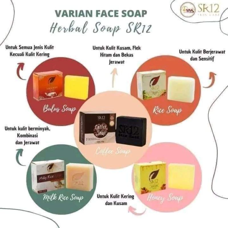 SABUN BULUS SR12 / SABUN MUKA SR12 / SABUN HERBAL / HERBAL SOAP SR12