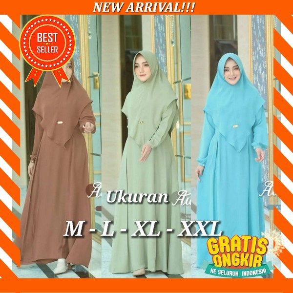 Kaftan Lebaran Terabaru 2023 Armani Silk Brown / Gamis Kondangan / Dress Pesta Dan Kondangan / Gamis