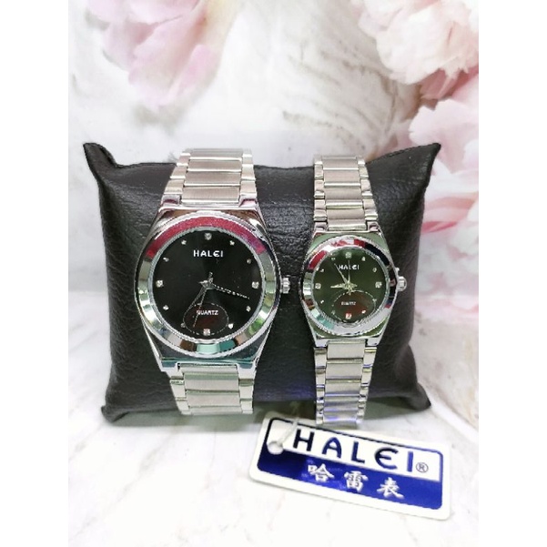 JAM TANGAN ORIGINAL MERK HALEI MESIN JAPAN | RANTAI STAINLESS | JAM COUPLE / PASANGAN | UNTUK CEWEK 